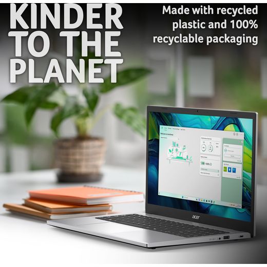 Acer Aspire Go 15 AG15-42P 15.6" Laptop - AMD Ryzen™ 5, 512GB SSD, 16 GB RAM - Silver - Annotation - Kinder to the planet