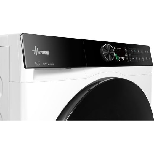Hoover Pro Wash Series 7 HBWQD4106BL10U80 Wifi Connected 10Kg / 6Kg Washer Dryer with 1400 rpm - White - Control panel