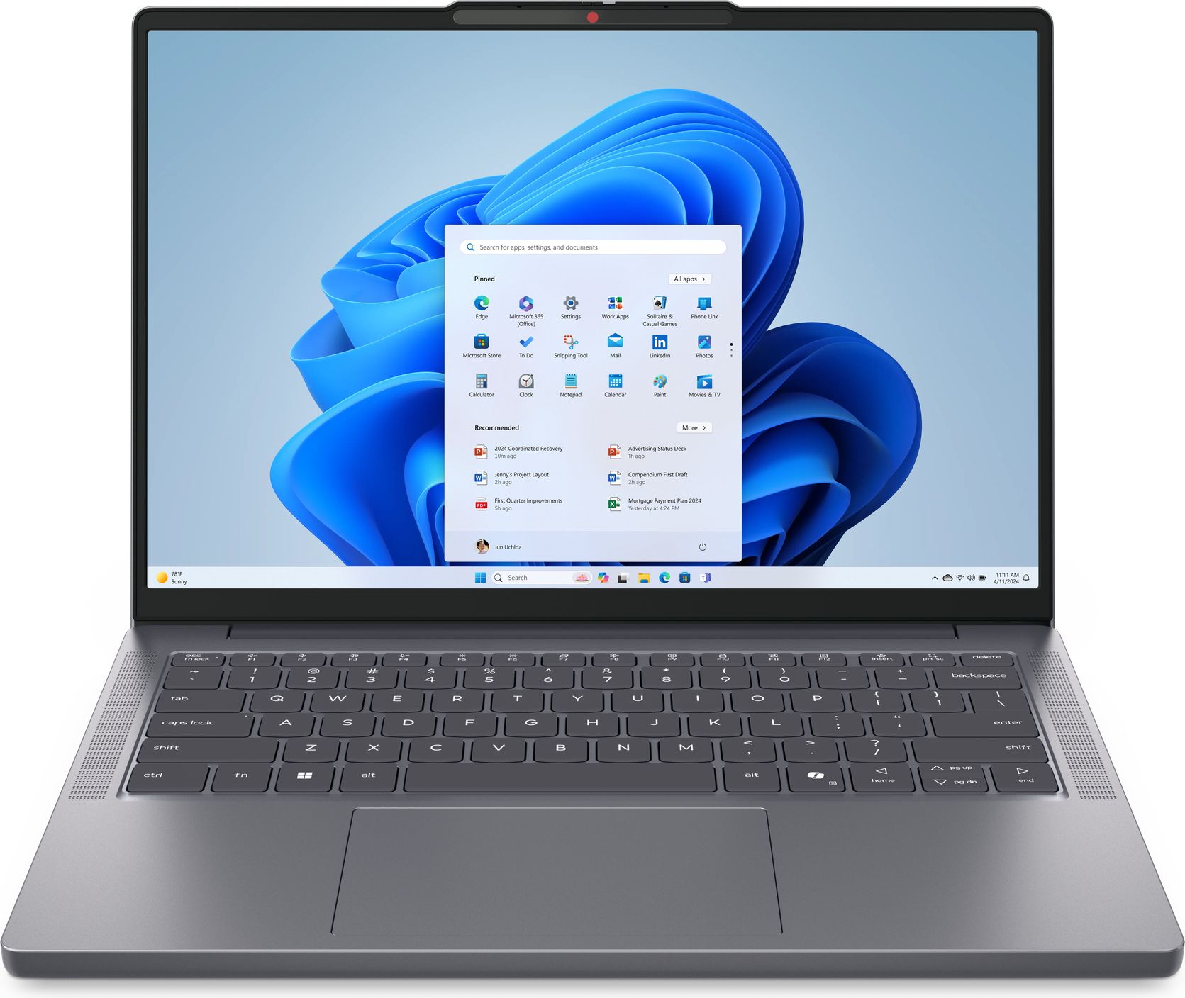 Lenovo IdeaPad Slim 3 - Laptop - 14-inch - AMD Ryzen 5 - 256GB SSD - 8GB RAM - Luna Grey