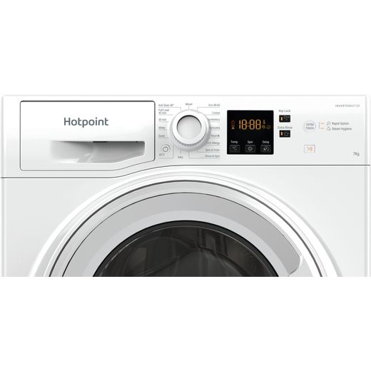 Hotpoint NSWM 7469 W UK 7kg Washing Machine with 1400 rpm - White - Control panel