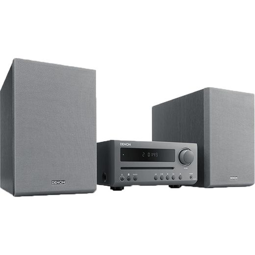 Denon DT1GYE2GB 30 Watt Hi-Fi System with Bluetooth - Grey