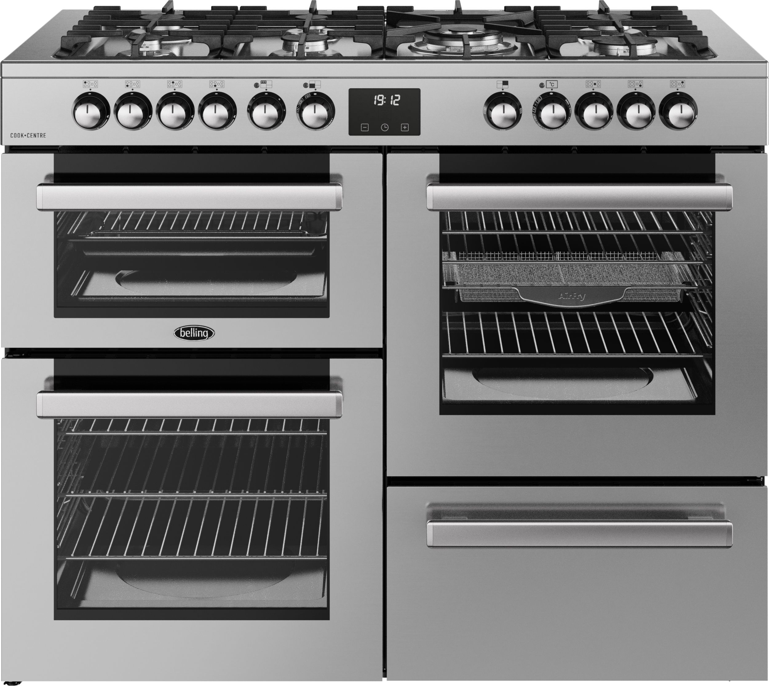 Belling 444411806 Dual Fuel Range Cooker - 110cm - Stainless Steel