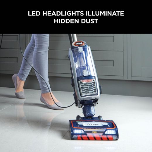 Shark Anti-Hair Wrap with Powered Lift Away and True Pet NZ801UKT Upright Vacuum Cleaner - Annotation - LED lights shots