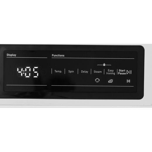 Sharp ES-NIH714BWA-EN Integrated 7kg Washing Machine with 1400 rpm - White - Control panel shot