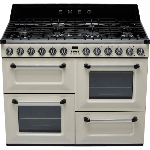 Smeg Victoria 110cm Dual Fuel Range Cooker - Cream