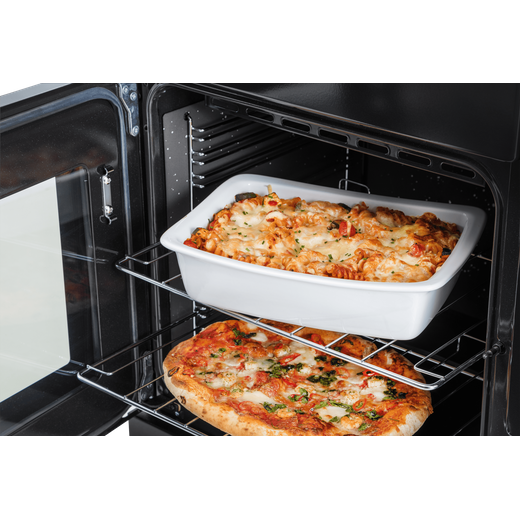 Rangemaster Toledo + TOLP90EIGB/C 90cm Electric Range Cooker with Induction Hob - Black