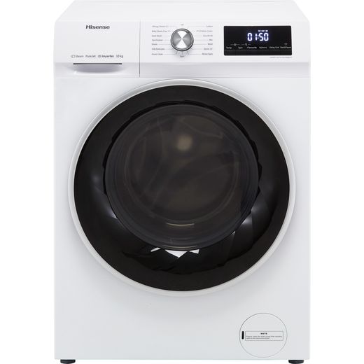 Hisense WFQY1014EVJM 10Kg Washing Machine with 1400 rpm - White - B Rated