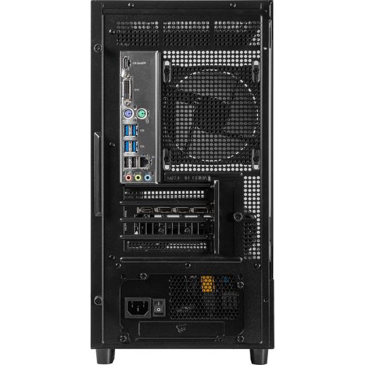 3XS Core 5060 Ti RGB Gaming PC - NVIDIA® GeForce RTX™ 5060 Ti, AMD Ryzen™ 5, 1TB SSD, 16 GB RAM - Black - back shot