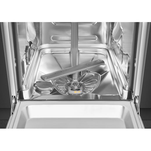 Smeg Universal Integrated Standard Dishwasher - Black - Close up shot