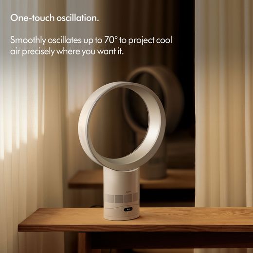 Dyson Cool CF1 Tower Fan - White - Annotation - one touch shot