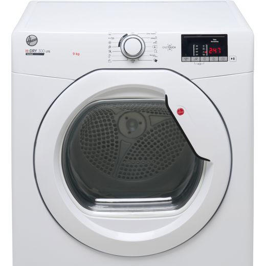 Hoover H-DRY 300 9Kg Vented Tumble Dryer - White - Control panel shot