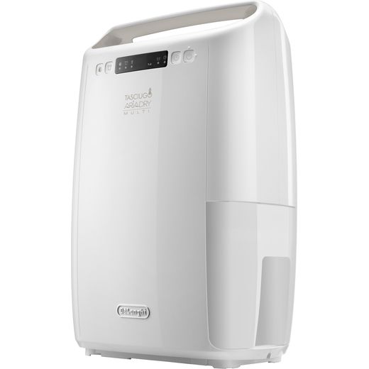 De'Longhi Dehumidifier - White - Left perpsective shot
