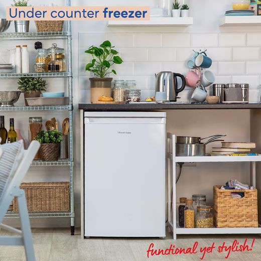 Russell Hobbs Under Counter Freezer - White - Annotation - undercounter freezer shot