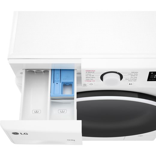 LG TurboWash™ / 6Kg Washer Dryer - White - Detergent drawer shot