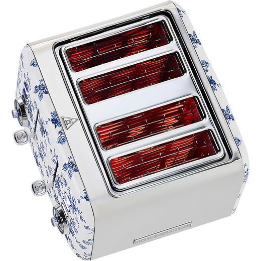 Laura Ashley VQSBT583LACR 4 Slice Toaster - China Rose - Top view