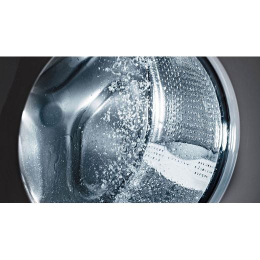 ASKO W5096RG.UK 9kg Washing Machine with 1600 rpm - Graphite / Black - Drum closeup