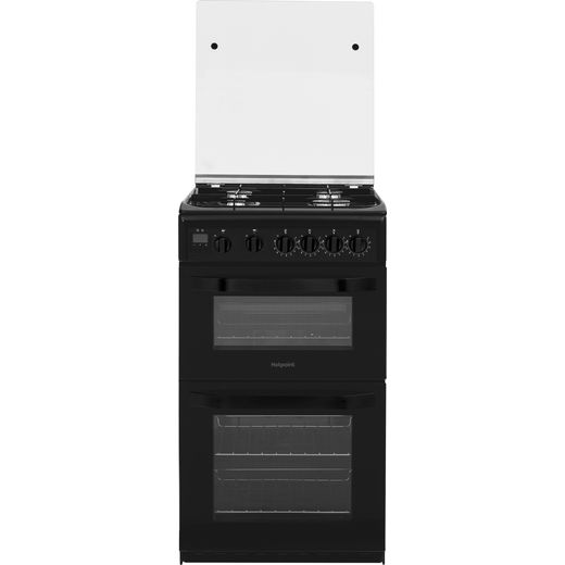 Hotpoint HD5G00CCBK/UK Gas Cooker with Full Width Gas Grill - Black - A/B Rated
