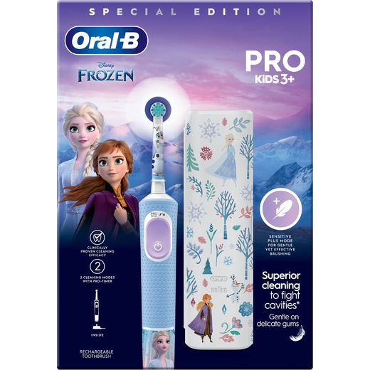 Oral B Vitality PRO Kids Giftset Frozen Electric Toothbrush - Blue - Box shot