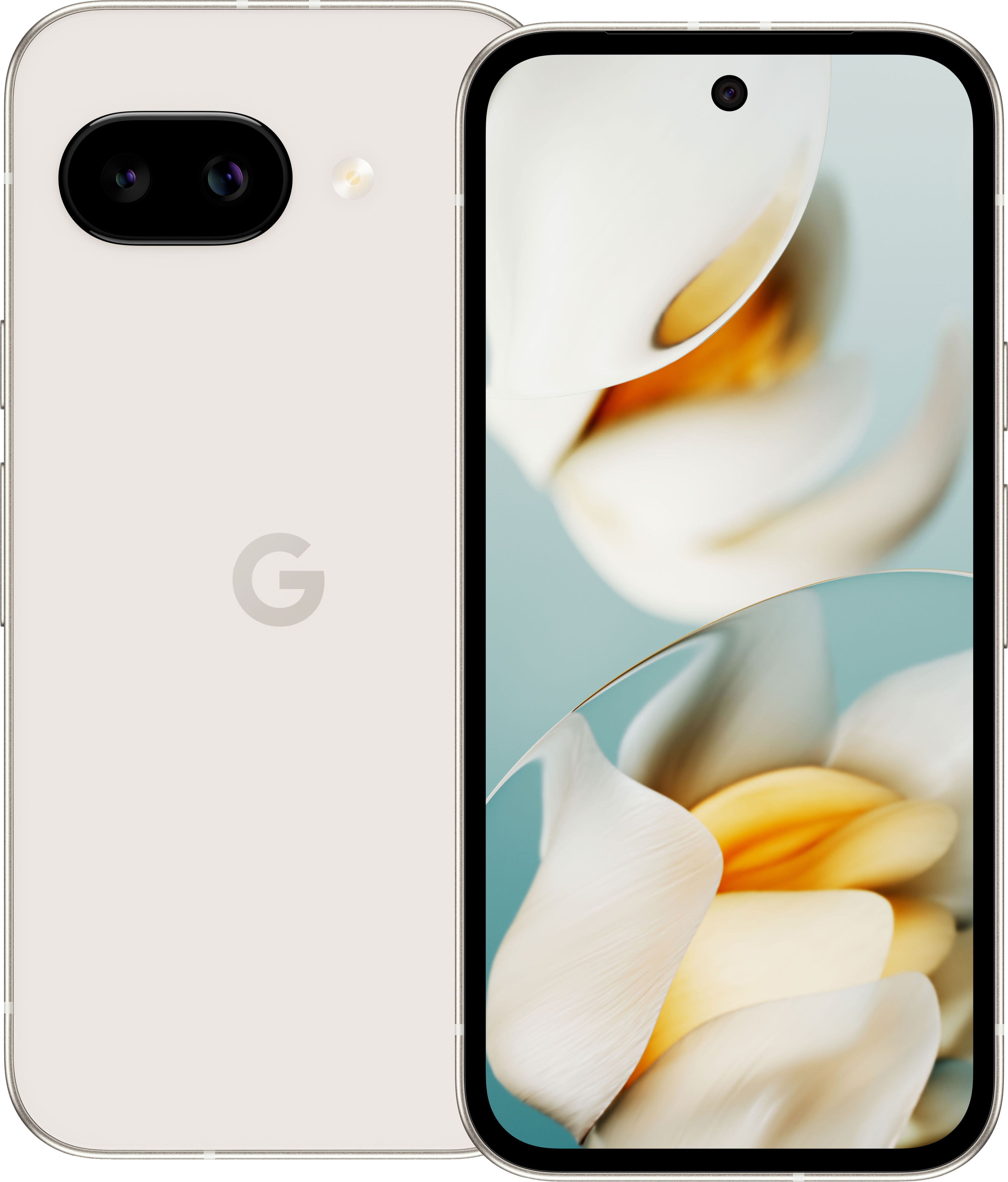 Google Pixel 9a 128GB Smartphone in Porcelain, White