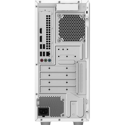 Asus V500 Mini Tower V501MV-W521H34W Tower - Intel® Core™ 5, 512GB SSD, 2026 16 GB RAM - White - back shot