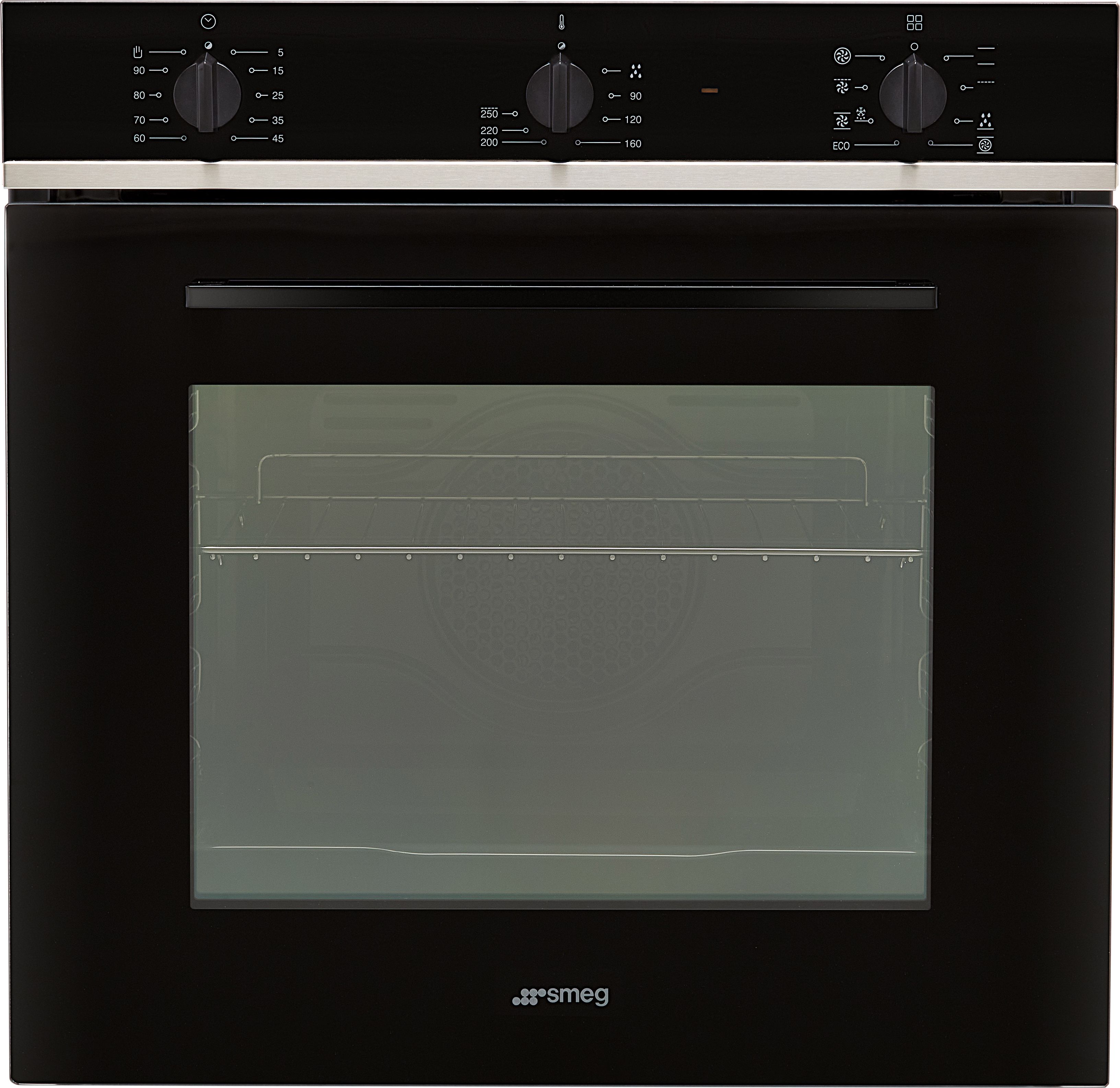 Smeg Cucina SF64M3TB Built In Electric Single Oven - Black - A Rated, Black