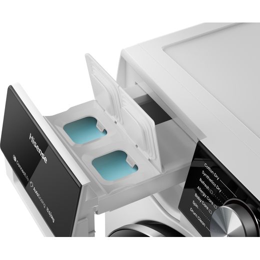 Hisense 10Kg / 6Kg Washer Dryer - White - Detergent drawer