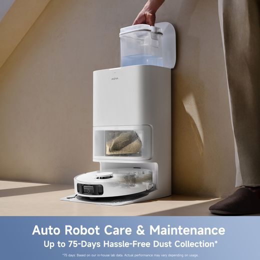 Mova E40 Ultra Robotic Vacuum Cleaner - White - Annotation - Auto robto shot