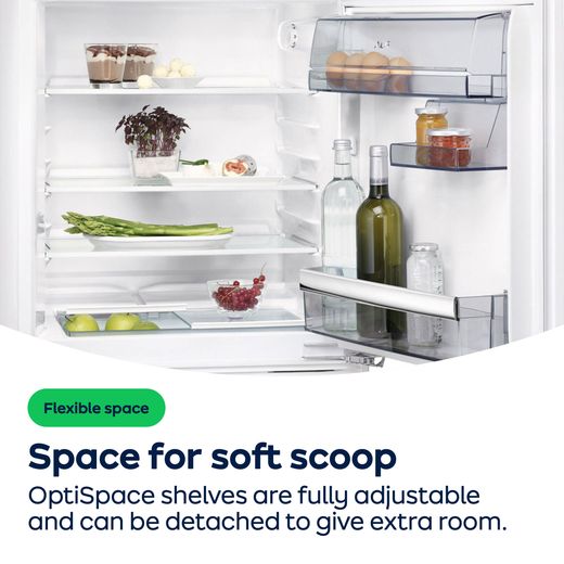 AEG 6000 Series OT6LA811DW 84cm Upright Freezer - White - AO Annotation - Optispace