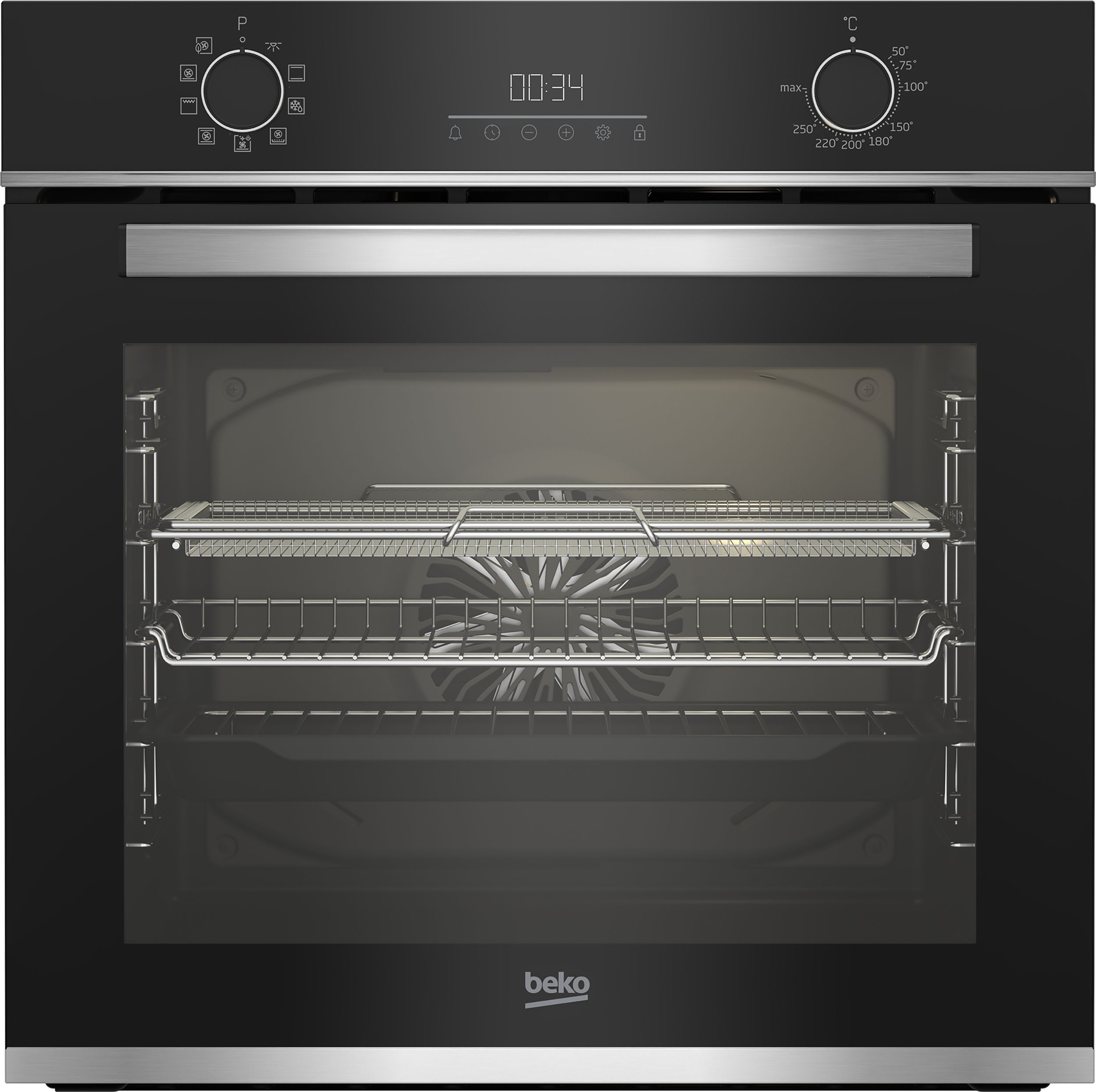 Beko AeroPerfect RecycledNet BBIMA13300XC Built In Electric Single Oven - Stainless Steel - A+ Rated, Stainless Steel