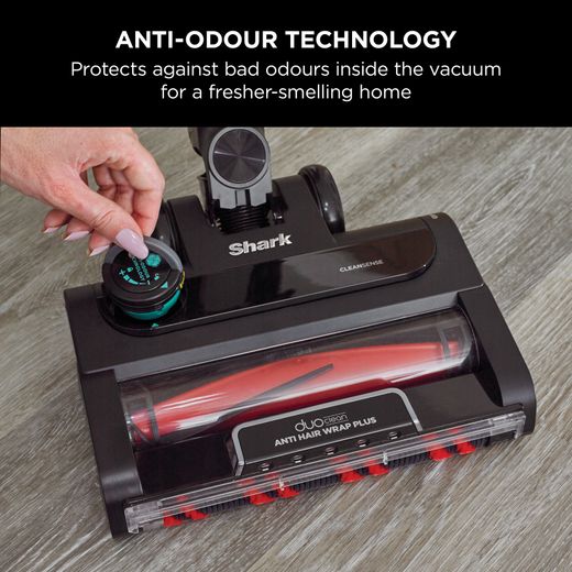 Shark Stratos with Anti-Hair Wrap Plus & Clean Sense IQ IZ420UKT Cordless Vacuum Cleaner with up to 120 Minutes Run Time - Charcoal Grey / Silver - Anti odour technology