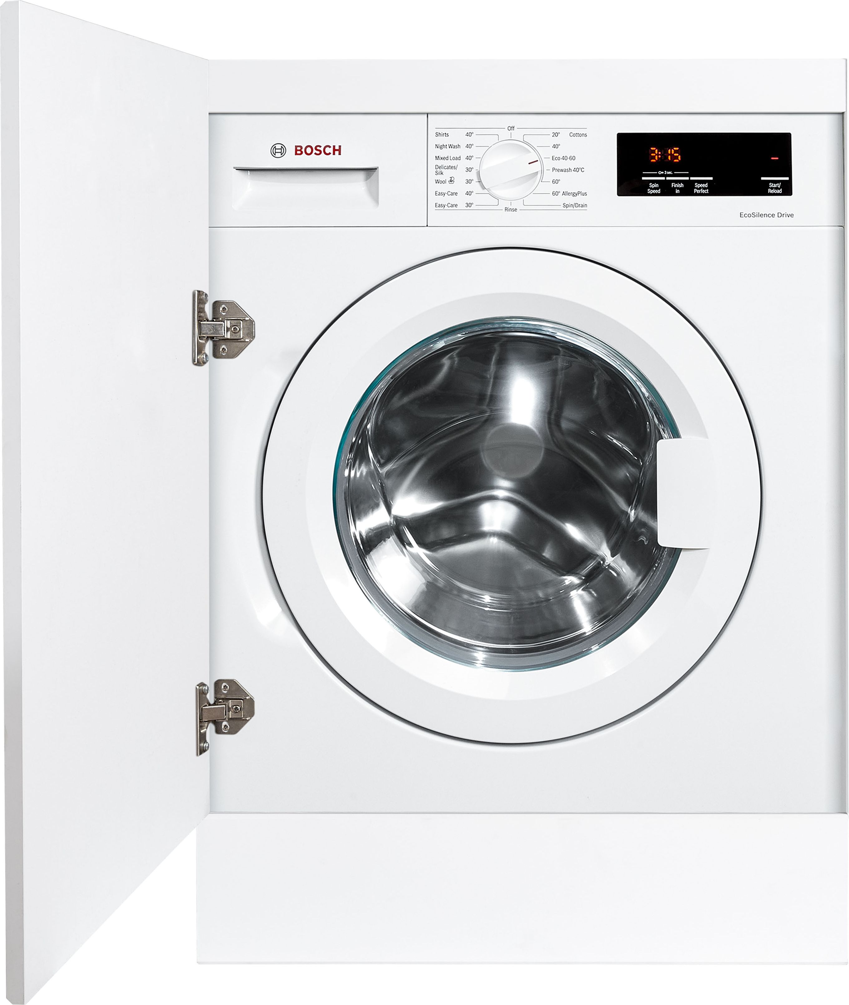 Bosch Series 6 WIW28302GB Integrated 8kg Washing Machine with 1400 rpm - White - C Rated, White