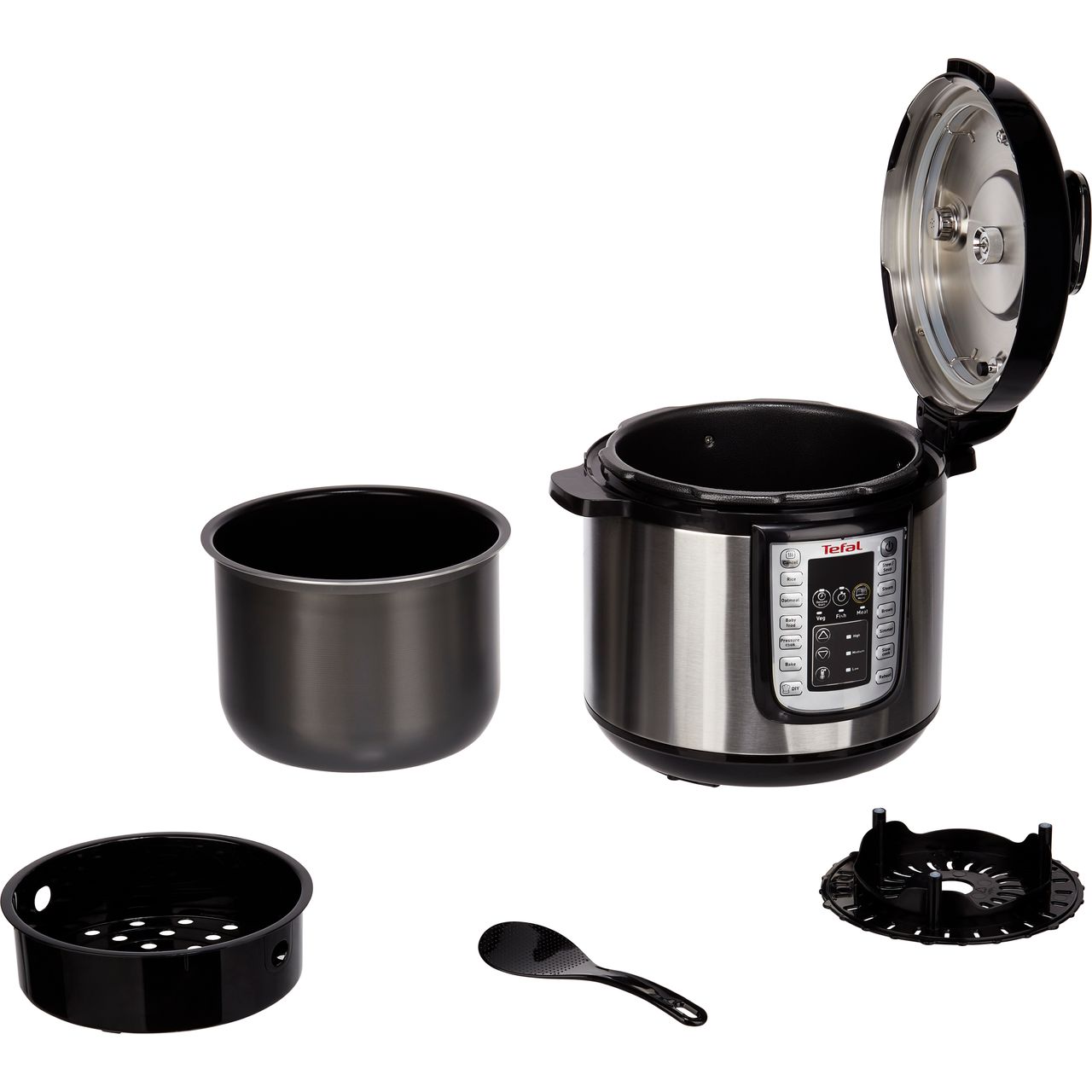 Tefal One Pot Multicooker, CY505E30, All-in-One Electric Pressure Cooker