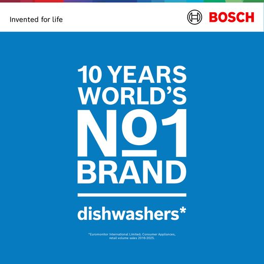 Bosch Series 4 Standard Dishwasher - White - Annotation - 10yr_number1