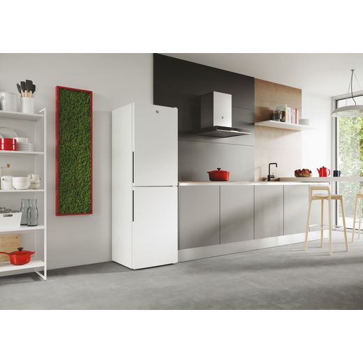 Hoover 50/50 Fridge Freezer - White - Fridge freezer in kitchen shot