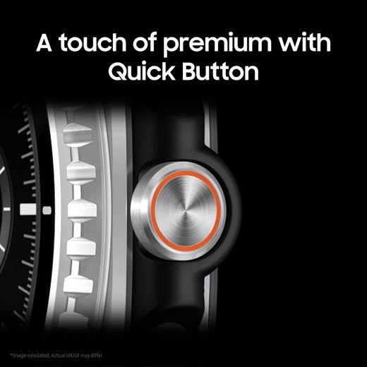 Samsung Galaxy Watch 8 Classic BT, GPS - 46mm - Black - Annotation - Quick button shot