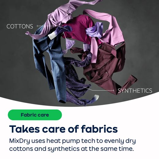 AEG TR708L0B 8Kg Heat Pump Tumble Dryer - White - AO Annotation - MixDry