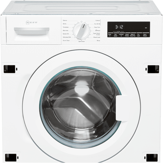 NEFF N70 W544BX2GB Integrated 8kg Washing Machine with 1400 rpm - White - Control panel