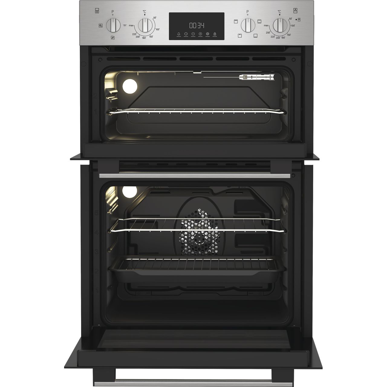 eeeページ Indesit 69L Electric Double Oven | DII 10D IX_SS | ao.com
