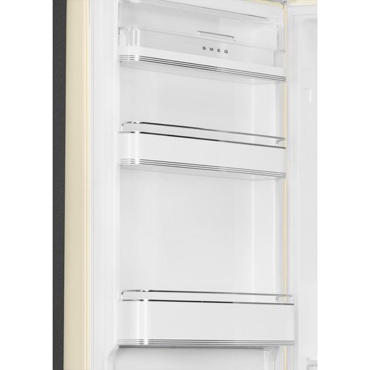 Smeg 50's Style FAB32LCR6UK 197cm 60/40 Frost Free Fridge Freezer - Cream  - Door shelves shot