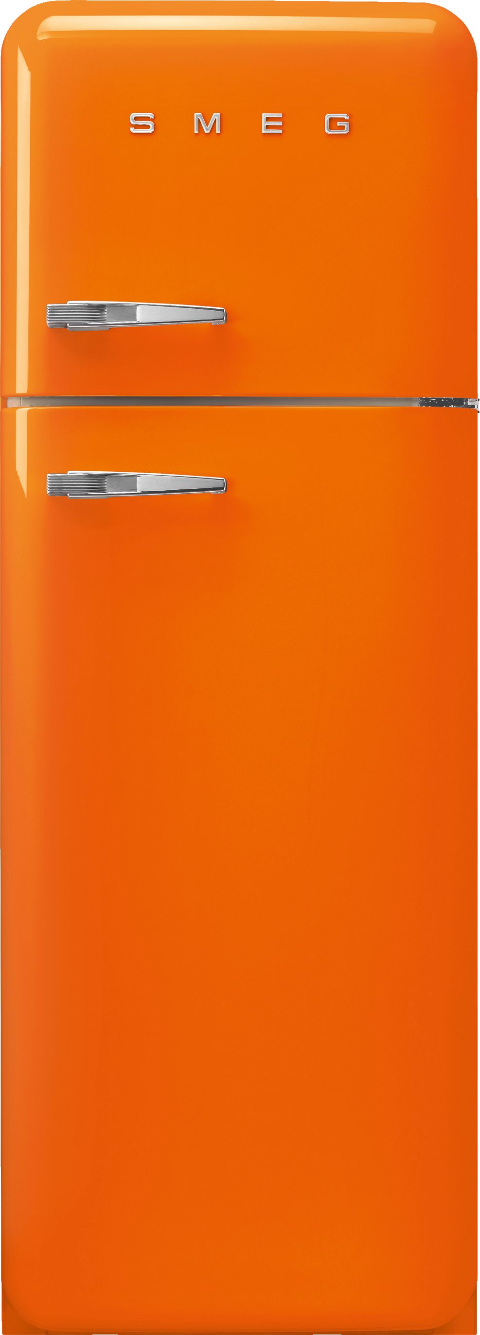 Smeg Right Hand Hinge FAB30ROR5 80/20 Fridge Freezer - Orange - D Rated, Orange