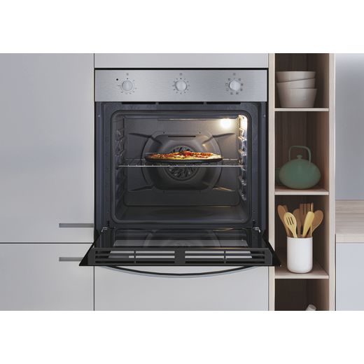 Candy Idea P CI27XCH64CCBS Built In Electric Single Oven and Ceramic Hob Pack - Oven in kitchen with food inside