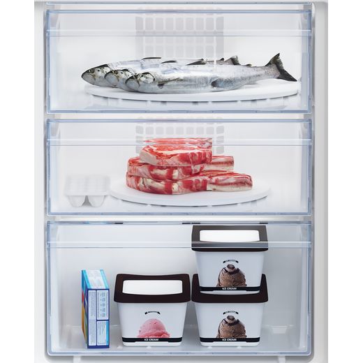 Beko Integrated Fridge Freezer - White - Close up freezer drawer shot