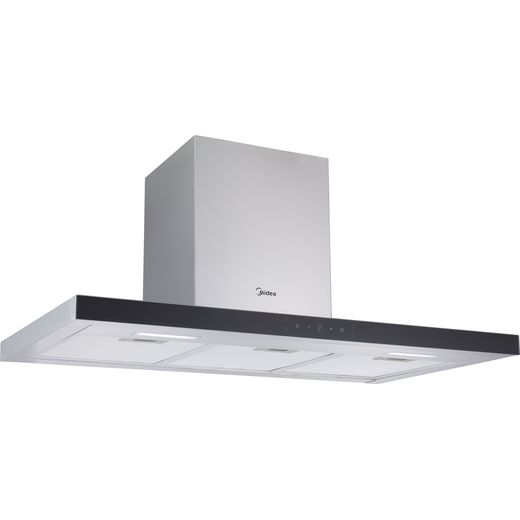 Midea MH90M21ET33SG-UK 90cm Chimney Cooker Hood - Stainless Steel - Right perpsective shot