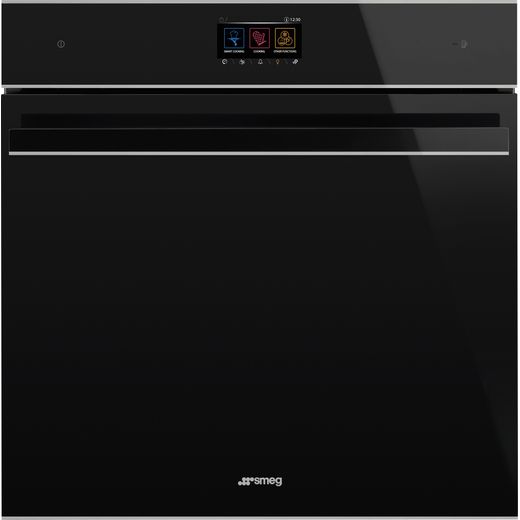 Smeg Dolce Stil Novo SFP6604WTPNX Built In Electric Single Oven - Black / Stainless Steel
