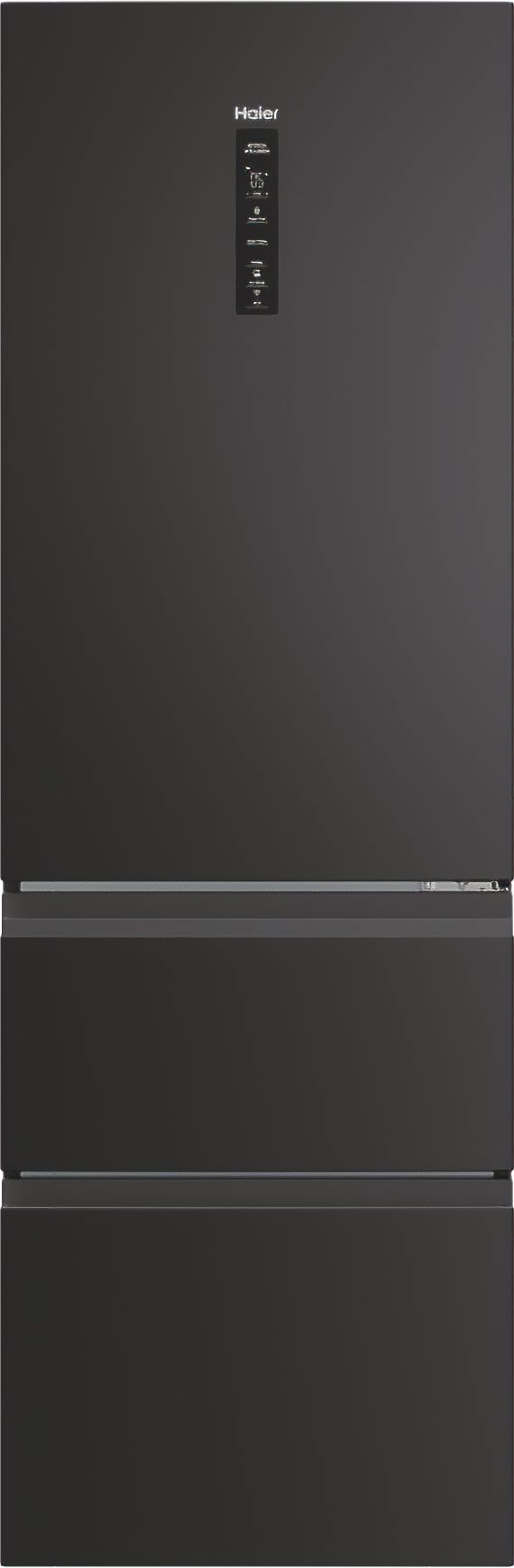 Haier HTW3618ENPB Freestanding Fridge Freezer - 360L Total Capacity - No Frost - Black