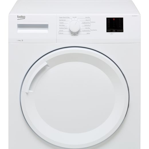 Beko 8Kg Condenser Tumble Dryer - White - Control panel