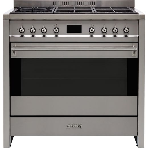 A19_SS Smeg Dual Fuel Range Cooker