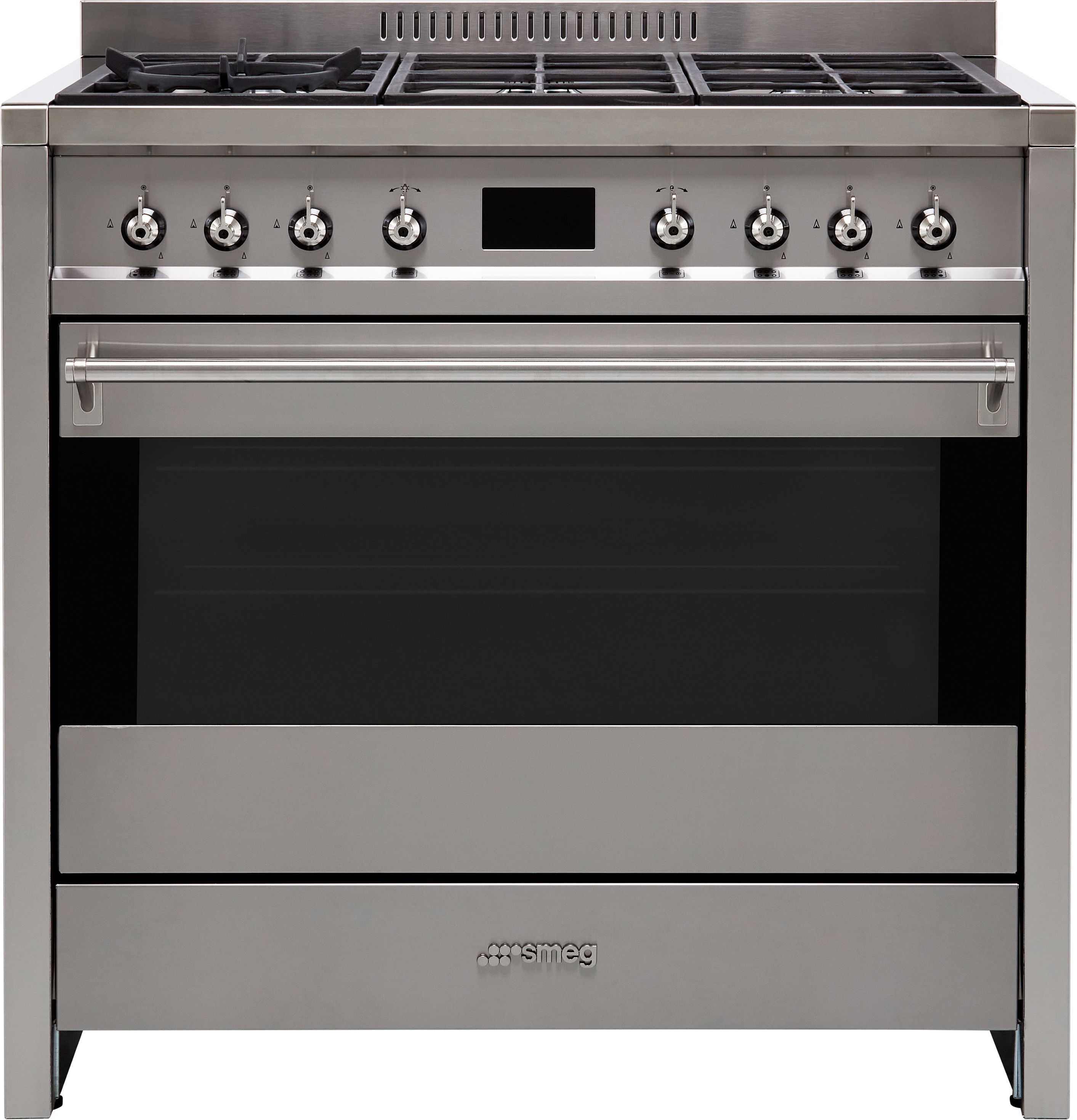 Smeg Opera A1-9 90cm Dual Fuel Range Cooker - Stainless Steel - A+ Rated, Stainless Steel