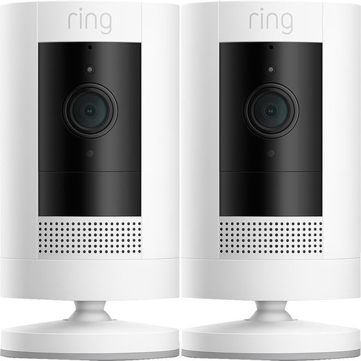 Ring Stick Up Cam Battery (Twin Pack) Full HD 1080p - White