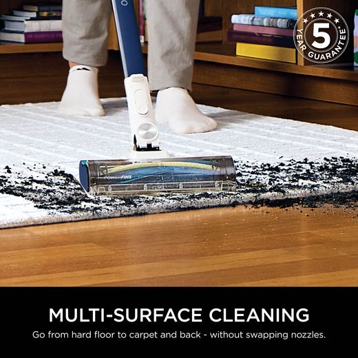 Shark Cordless Vacuum Cleaner - Blue Metallic - Annotation - Multi surface cleaning5 year guarantee